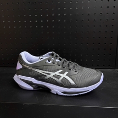 Giày Pickleball ASICS SOLUTION SPEED FF 4 NIGHT ENERGY Nam – Xám Than/Bạc – 1041A542-020