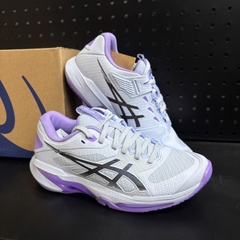 Giày Pickleball ASICS SOLUTION SPEED FF 4 NIGHT ENERGY Nữ – Xanh Tím/Bạc – 1042A313-400
