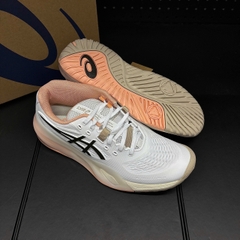 Giày Pickleball Nữ ASICS GEL-RESOLUTION X White/Black Coffee 1042A279-109
