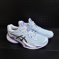 Giày Pickleball ASICS COURT FF 3 NIGHT ENERGY Nữ – Xanh Tím/Bạc – 1042A332-400