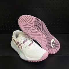 Giày Pickleball ASICS GEL-RESOLUTION X Nữ – Trắng/Hồng Tím Nhạt – 1042A279-107