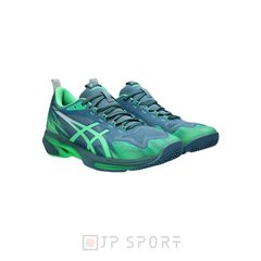 Giày Pickleball Asics Sonicsmash FF - 1041A538-400 - Saba Blue/ Vital Green