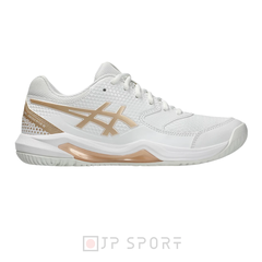 Giày Pickleball Nữ Asics Gel Dedicate 8 Trắng/Vàng (1042A236-105)
