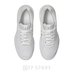 Giày Pickleball Nữ Asics Gel Dedicate 8 Trắng/Vàng (1042A236-105)