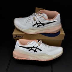 Giày Pickleball Nữ ASICS GEL-RESOLUTION X White/Black Coffee 1042A279-109