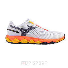 Giày Pickleball và Tennis Mizuno Wave Enforce Tour 2 AC Trắng/Cam/Vàng