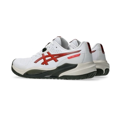 Giày Pickleball Nam ASICS GEL-CHALLENGER 15 White/Cherry Tomato - 1041A510-104