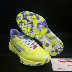Giày Pickleball Skechers Viper Court Pro 2.0 Nữ – Xanh Chuối/Tím – 172109-LMLV