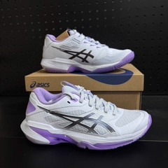 Giày Pickleball ASICS SOLUTION SPEED FF 4 NIGHT ENERGY Nữ – Xanh Tím/Bạc – 1042A313-400