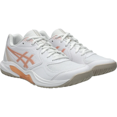 Giày Pickleball Nữ ASICS GEL-DEDICATE 9 White/Cantaloupe - 1042A316-100