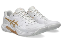 GIÀY ASICS GEL-DEDICATE 9 PICKLEBALL NỮ TRẮNG/VÀNG 1042A317-100