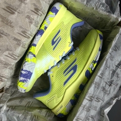 Giày Pickleball Skechers Viper Court Pro 2.0 Nữ – Xanh Chuối/Tím – 172109-LMLV