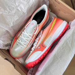 Giày Đá Bóng Mizuno Alpha 3 Elite AS TF Cam/Trắng – P1GD266254