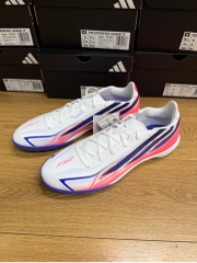Giày Đá Bóng adidas F50 Hyperfast League TF - Trắng/Xanh/Đỏ - KJ3434