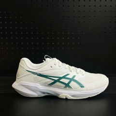 Giày Pickleball ASICS Solution Speed FF 4 Nam – Trắng/Xanh Lá – 1041A532-103