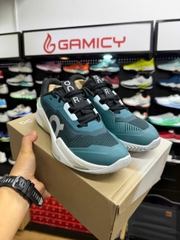 Giày Pickleball On The Roger Fire Clay Xám Xanh
