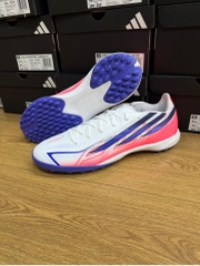Giày Đá Bóng adidas F50 Hyperfast League TF - Trắng/Xanh/Đỏ - KJ3434