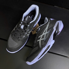 Giày Pickleball ASICS SOLUTION SPEED FF 4 NIGHT ENERGY Nam – Xám Than/Bạc – 1041A542-020