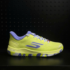 Giày Pickleball Skechers Viper Court Pro 2.0 Nữ – Xanh Chuối/Tím – 172109-LMLV