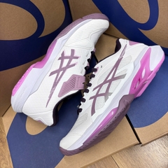 Giày Pickleball Nữ ASICS Solution Speed FF 4 Trắng Hồng 1042A307-102