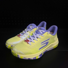 Giày Pickleball Skechers Viper Court Pro 2.0 Nữ – Xanh Chuối/Tím – 172109-LMLV