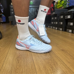 Giày Đá Bóng Mizuno Morelia Neo 5 Pro TF – Xanh Nhạt/Cam – P1GD268422