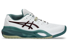 Giày tennis/pickleball ASICS GEL-RESOLUTION X Nam  WHITE/DARK AUBERGINE