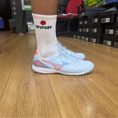 Giày Đá Bóng Mizuno Morelia Neo 5 Pro TF – Xanh Nhạt/Cam – P1GD268422