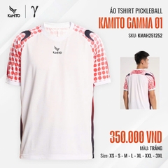 Áo Tshirt Pickleball Kamito Gamma 01 KMAH251252 Trắng