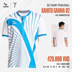 Áo Tshirt Pickleball Kamito Gamma 02 KMAH251120 Xanh biển
