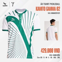 Áo Tshirt Pickleball Kamito Gamma 02 KMAH251121 Xanh rêu