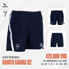 Quần Pickleball Kamito Gamma 02 KMPS250924 Navy
