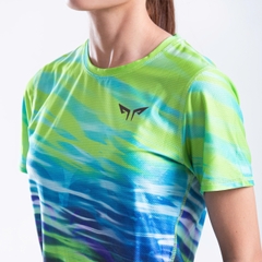 Áo Thun Chạy Bộ Nữ Wolf Active The Leaf W264, Thiết Kế Đẹp Mắt, Chất Vải Mỏng Nhẹ, Nhanh Khô