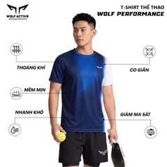 Áo Thun Thể Thao Nam Wolf Perfomance W304, Siêu Nhẹ, Thoáng Mát, Nhanh Khô