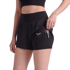 Quần Đai Belt Nữ 2 Trong 1 Wolf Performance W281, Quần Chạy Hiệu Suất Cao, Nhẹ, Thoáng