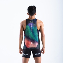 Áo Singlet Chạy Bộ Nam Premium Wolf Active Luminary W276, Công nghệ Seamless & Flatlock