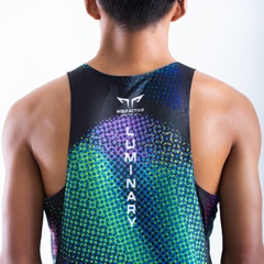 Áo Singlet Chạy Bộ Nam Premium Wolf Active Luminary W276, Công nghệ Seamless & Flatlock