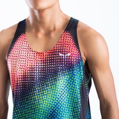 Áo Singlet Chạy Bộ Nam Premium Wolf Active Luminary W276, Công nghệ Seamless & Flatlock