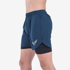 Quần 2 Lớp Thể Thao Chạy Bộ Nam Wolf Active Max Speed W195, Nhanh Khô, Nhẹ, Nhiều Túi