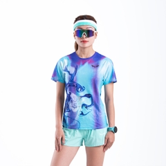 Áo Thun Chạy Bộ Nữ Wolf Active Light Fern W263, Chất Vải Wolf Active Mỏng Nhẹ, Tôn Dáng, Mát Mẻ