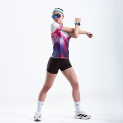 Áo Thun Chạy Bộ Nữ Wolf Active Orchid W262, Chất Vải Wolf Active Mỏng Nhẹ, Tôn Dáng, Mát Mẻ