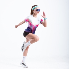 Áo Thun Chạy Bộ Nữ Wolf Active Orchid W262, Chất Vải Wolf Active Mỏng Nhẹ, Tôn Dáng, Mát Mẻ