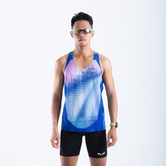 Áo Singlet Chạy Bộ Nam Premium Wolf Active Luminary W276, Công nghệ Seamless & Flatlock