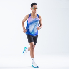 Áo Singlet Chạy Bộ Nam Premium Wolf Active Luminary W276, Công nghệ Seamless & Flatlock