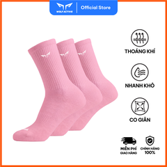 Vớ Lửng Thể Thao Nam Nữ W321 – Tất Chạy Bộ, Tập Gym Cao Cấp, Vải Mềm Mịn Êm Ái, Chống Trượt