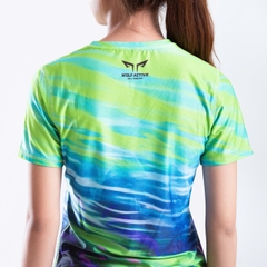 Áo Thun Chạy Bộ Nữ Wolf Active The Leaf W264, Thiết Kế Đẹp Mắt, Chất Vải Mỏng Nhẹ, Nhanh Khô