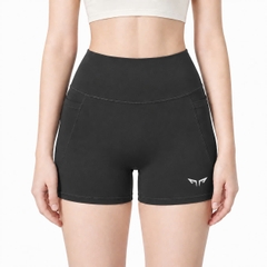 Quần Short Chạy Bộ Nữ, Tập Gym Có Túi Wolf Active Flex V1 180 , Chất Vải Mềm Mịn, Co Giãn 4 Chiều