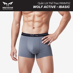 Quần Lót Nam Thể Thao Wolf Active x iBasic PANM152 Phom Trunk Không Đường May