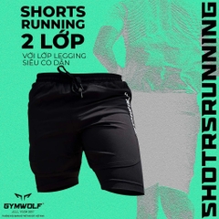 Quần 2 Lớp Fast & Fly W56 , Quần Thể Thao 2 Lớp Cho Gym Nhiều Túi, Chạy Bộ, Đạp Xe Co Giãn 4 Chiều