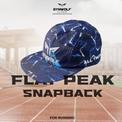 Nón Chạy Bộ FLAT PEAK Thương Hiệu Wolf Active, Nón Snapback Thể Thao Cao Cấp, Nhẹ, Mát